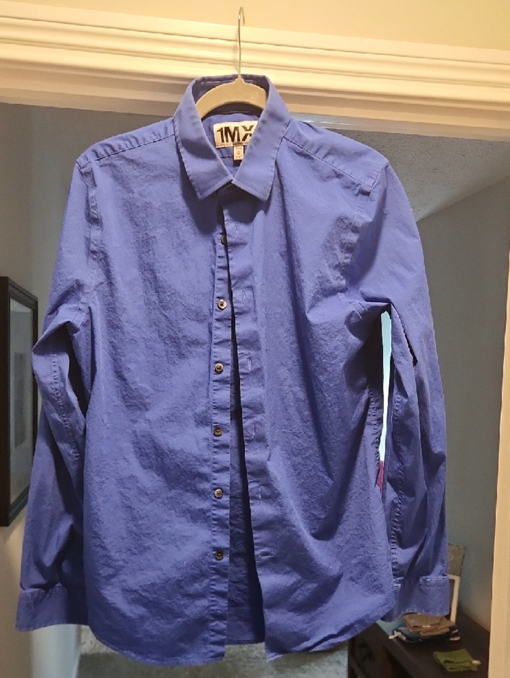 Express Men's Dress Shirt - Royal Blue